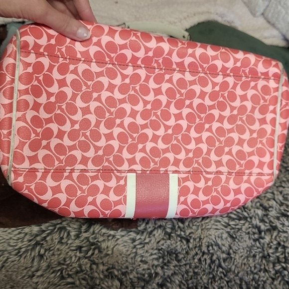 Coach Pink and Cream Tote Bag - Picture 11 of 12